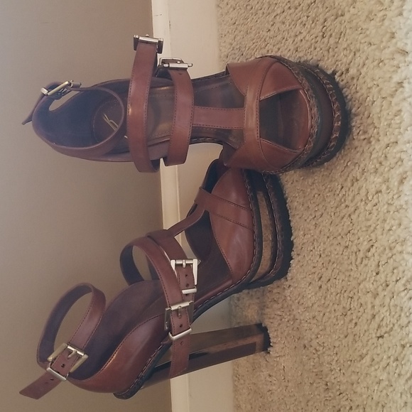 Brian Atwood Shoes - Brian Atwood brown high heel sandals  shoes 6